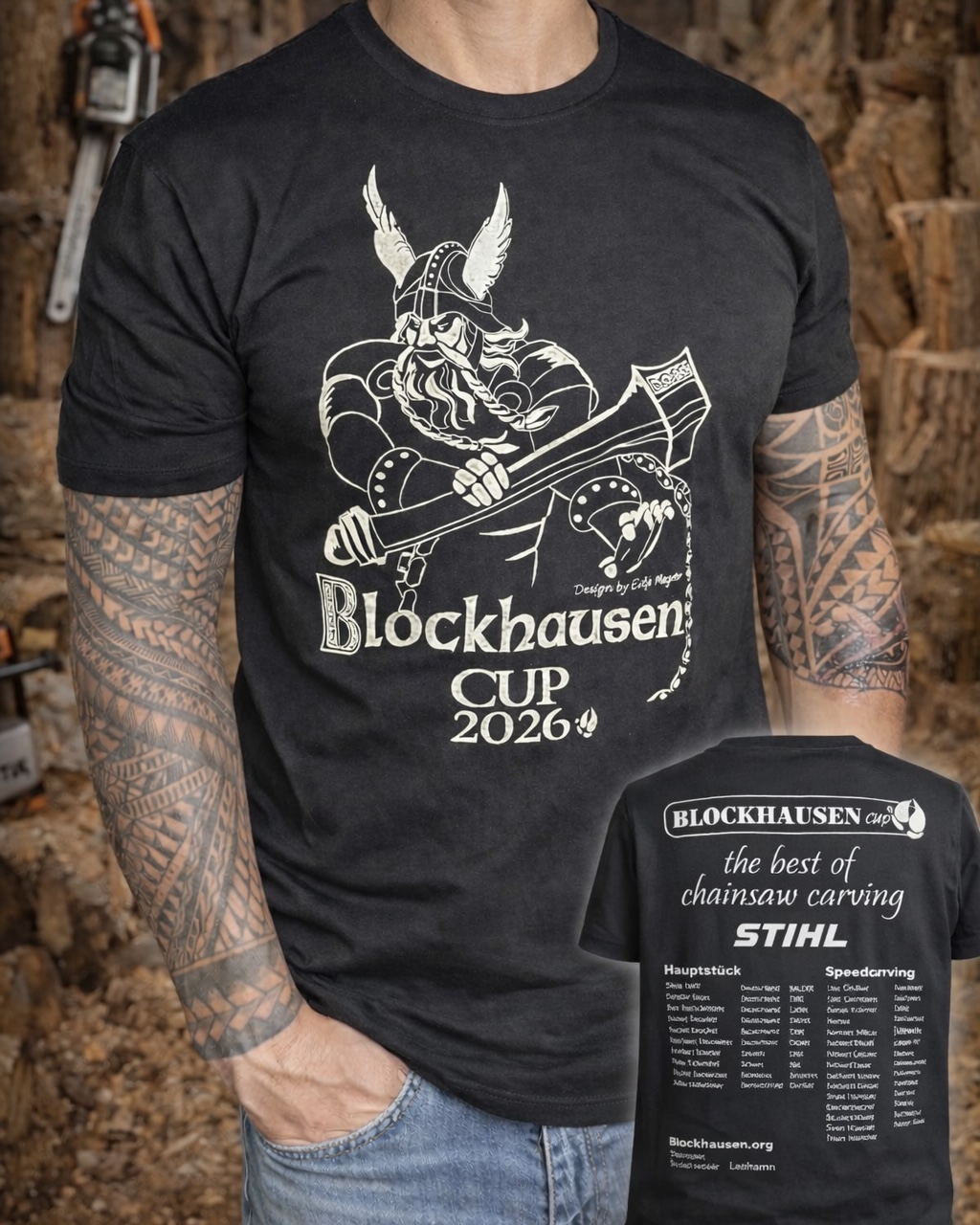 Mann mit schwarzen tshirt